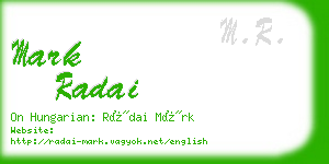 mark radai business card